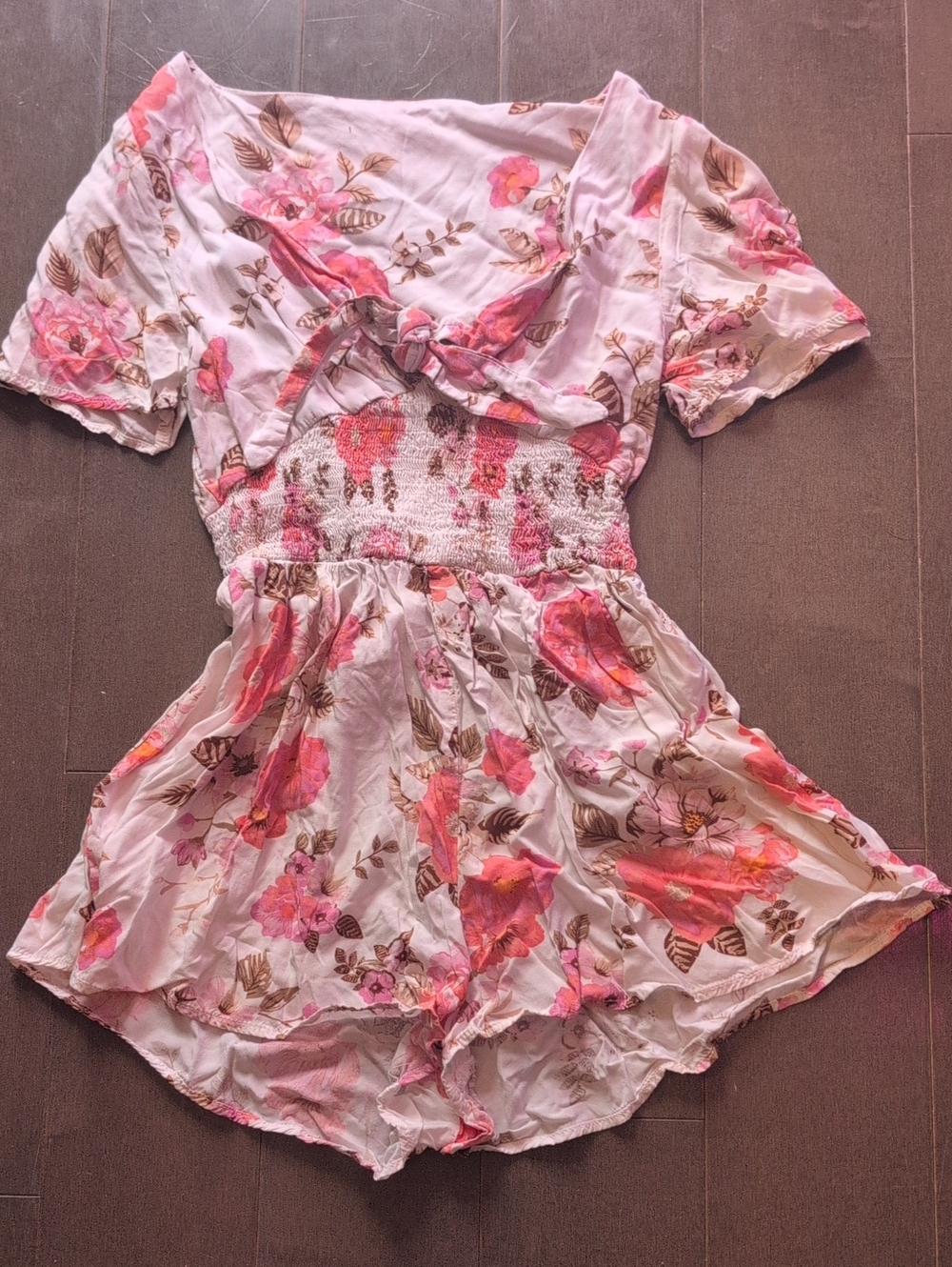 Floral Pink Romper